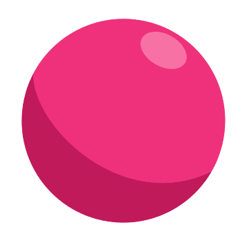 赤色の球体の3Dイラスト