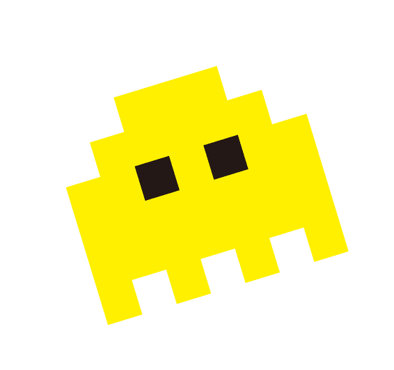 黄色い宇宙人の2Dイラスト